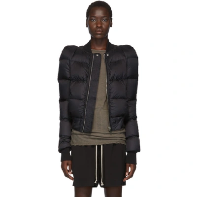 Shop Rick Owens Black New Bomber Jacket In 09 Black