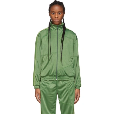 Shop Danielle Cathari Green Deconstructed Track Jacket In Aloe Vera