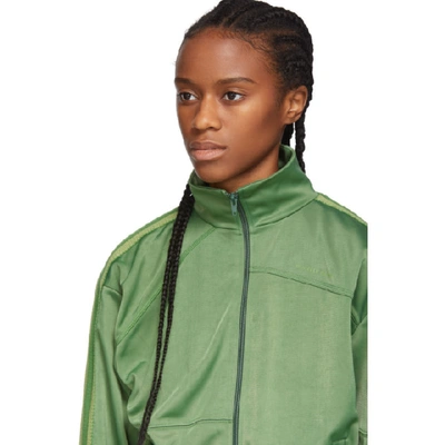 Shop Danielle Cathari Green Deconstructed Track Jacket In Aloe Vera