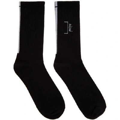 Shop A-cold-wall* Black Core Logo Socks