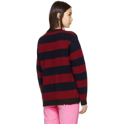 Shop Marc Jacobs Red The Grunge Crewneck Sweater In 600 Red