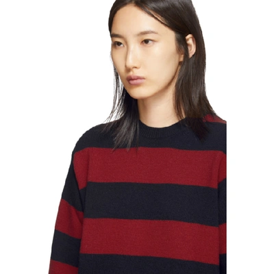 Shop Marc Jacobs Red The Grunge Crewneck Sweater In 600 Red