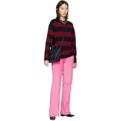 Shop Marc Jacobs Red The Grunge Crewneck Sweater In 600 Red