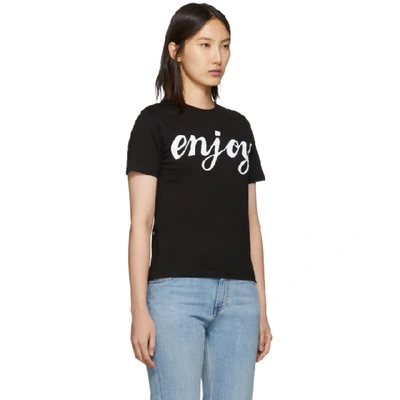 Shop Mcq By Alexander Mcqueen Mcq Alexander Mcqueen Black Enjoy Band T-shirt In 1000 Black