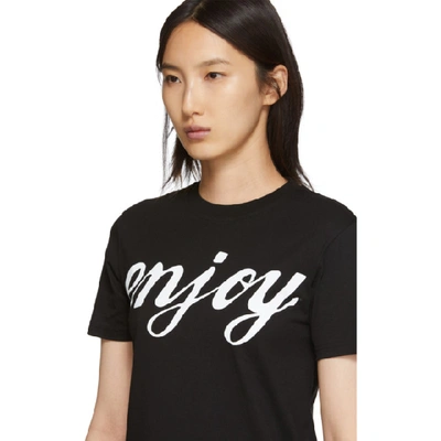 Shop Mcq By Alexander Mcqueen Mcq Alexander Mcqueen Black Enjoy Band T-shirt In 1000 Black