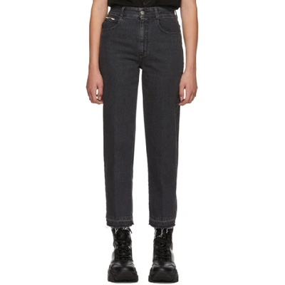 Shop Stella Mccartney Black Vintage Cropped Jeans In 1000 Black