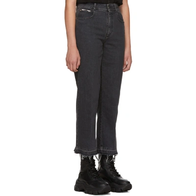 Shop Stella Mccartney Black Vintage Cropped Jeans In 1000 Black