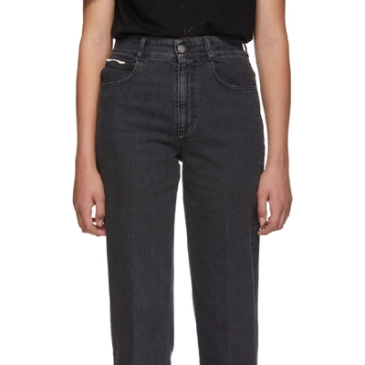 Shop Stella Mccartney Black Vintage Cropped Jeans In 1000 Black