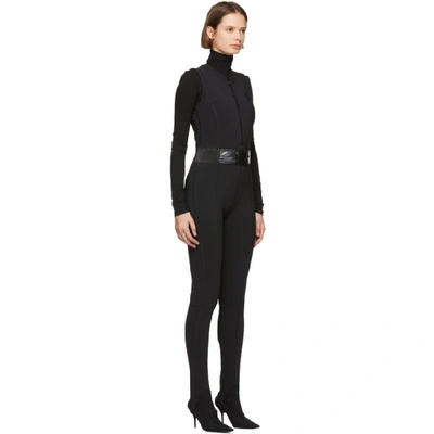 Shop Moncler Black Ski Jumpsuit