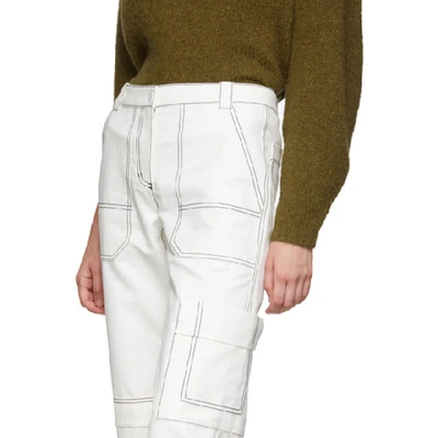 Shop 3.1 Phillip Lim / フィリップ リム 3.1 Phillip Lim Off-white Slim Cargo Trousers In Of101 Offwh