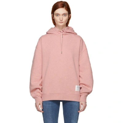 Shop Acne Studios Pink Fyona Hoodie