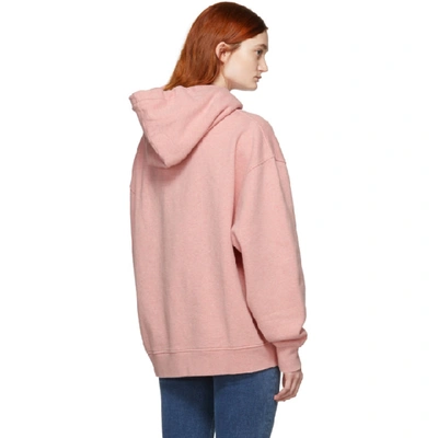 Shop Acne Studios Pink Fyona Hoodie