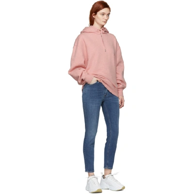 Shop Acne Studios Pink Fyona Hoodie