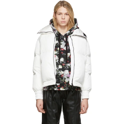 Shop Moncler White Down Inde Jacket In 033 White