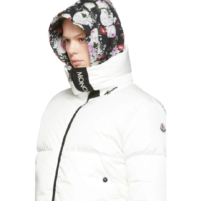 Shop Moncler White Down Inde Jacket In 033 White