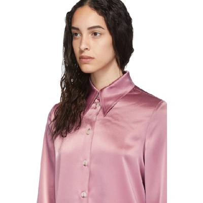 Shop Nanushka Pink Mandine Shirt In Rose