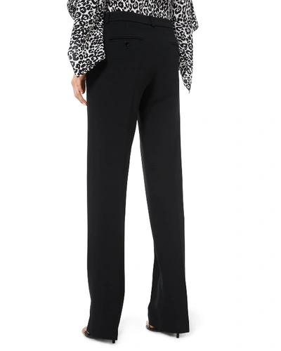 Shop Michael Kors Straight-leg Trousers In Black