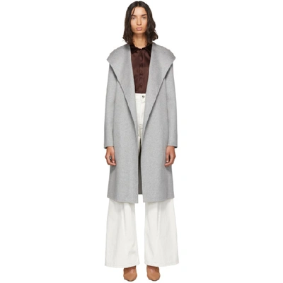 Shop Joseph Grey New Lima Coat In 0200 Grey