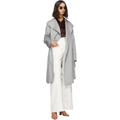 Shop Joseph Grey New Lima Coat In 0200 Grey