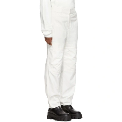 Shop Ambush White Front Pocket Taped Jeans