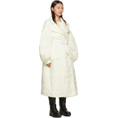 Shop Moncler Genius 4 Moncler Simone Rocha Off-white Down Dinah Coat In 002 White