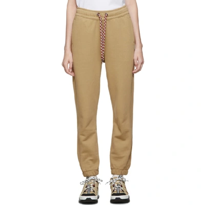 Shop Burberry Beige Raine Lounge Pants In Archive Bei