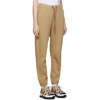 Shop Burberry Beige Raine Lounge Pants In Archive Bei