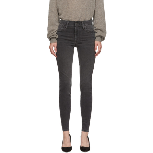levi black super skinny jeans