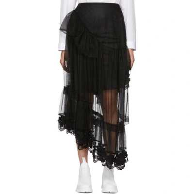 Shop Moncler Genius 4 Moncler Simone Rocha Black Tulle Skirt In 999 Black