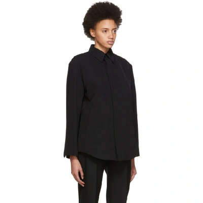 Shop Balenciaga Black Tailored Shirt In 1000 Black