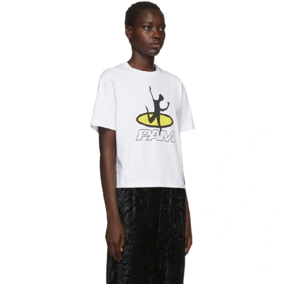 Shop Perks And Mini White Disc Man T-shirt In Opwh Optic