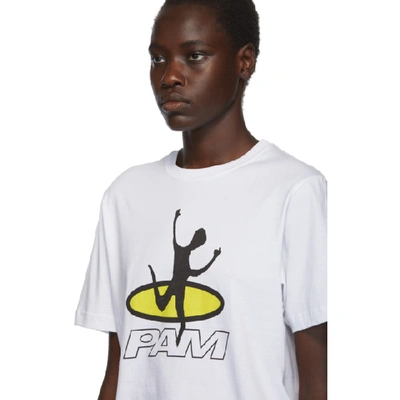 Shop Perks And Mini White Disc Man T-shirt In Opwh Optic
