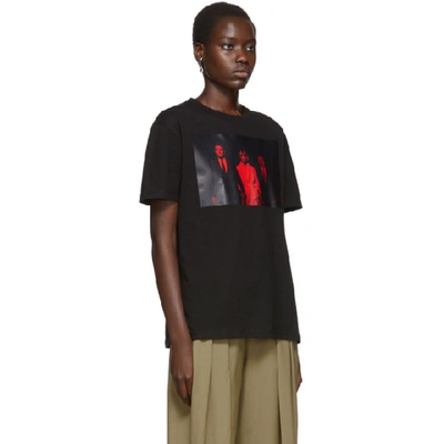 Shop Raf Simons Black Twin Peaks T-shirt In 00099 Black