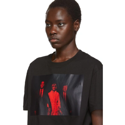Shop Raf Simons Black Twin Peaks T-shirt In 00099 Black