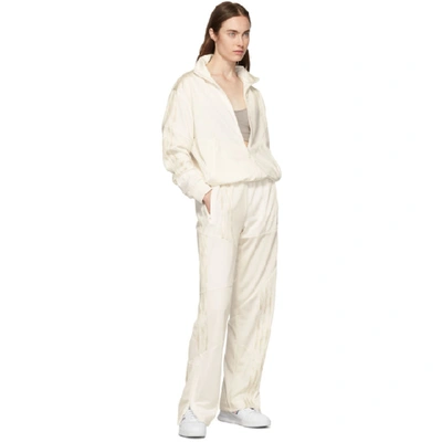 Shop Adidas Originals By Danielle Cathari White Firebird Track Pants In 077a Chlkwh