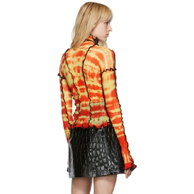 Shop Asai Ssense Exclusive Red And Yellow Hot Wok Turtleneck In Pa / Hotwork Flame
