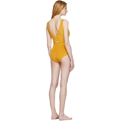 Shop Lisa Marie Fernandez Yellow Yasmin One-piece Swimsuit