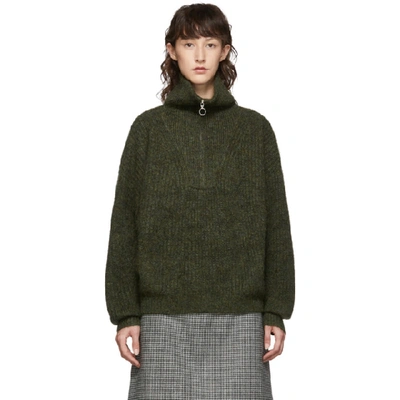 ISABEL MARANT ETOILE 绿色 MYCLAN 蓬松针织毛衣