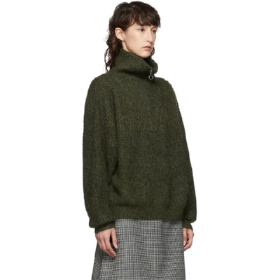 ISABEL MARANT ETOILE 绿色 MYCLAN 蓬松针织毛衣