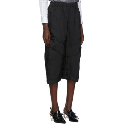 Shop Comme Des Garçons Comme Des Garcons Black Knee Seam Detail Trousers In 1 Black