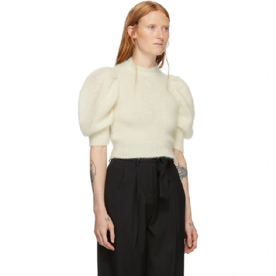 Shop Wandering Off-white Mohair Sweater In Off White