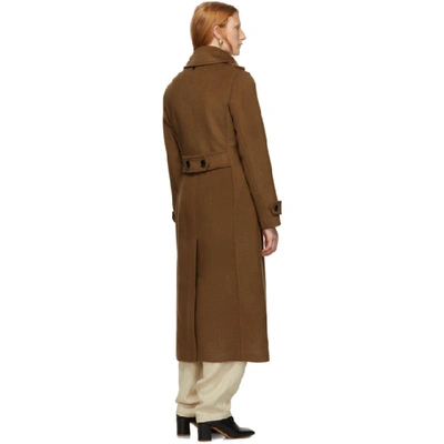 Shop Mackage Tan Wool Elodie Coat In Camel