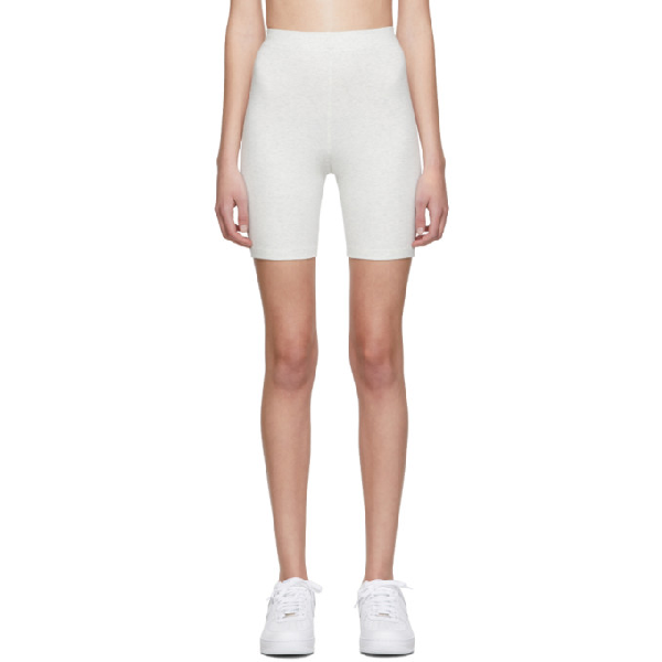 grey biker shorts in store