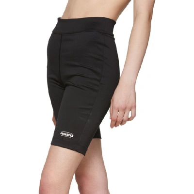 Shop Ader Error Ssense Exclusive Black Ascc Bicycling Shorts In Blck Black