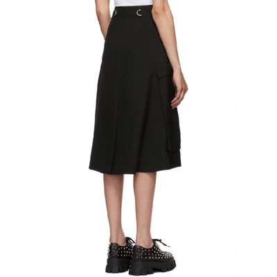 Shop Prada Black Large Pocket Skirt