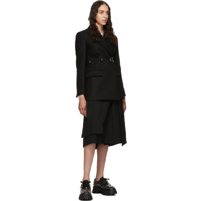 Shop Prada Black Large Pocket Skirt