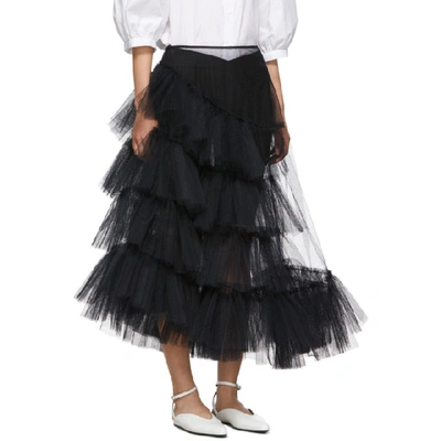 Shop Simone Rocha Black Net Tutu Skirt