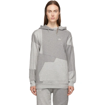 Shop Adidas Originals By Danielle Cathari Grey Dc Hoodie In Adju Grey