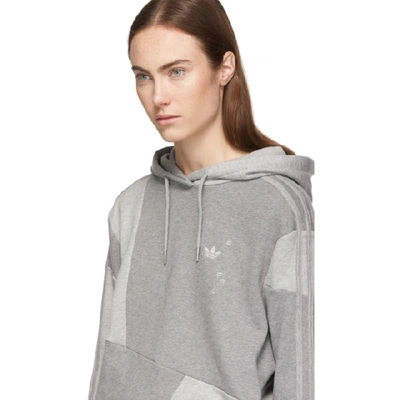 Shop Adidas Originals By Danielle Cathari Grey Dc Hoodie In Adju Grey