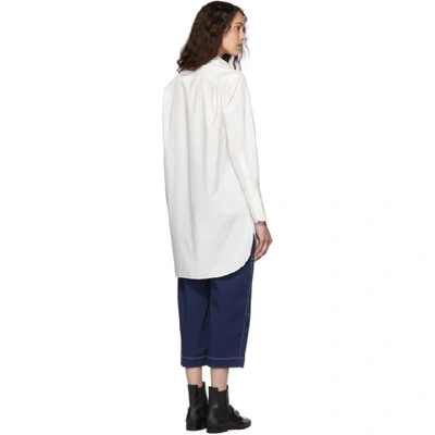 Shop Chloé Chloe White Embroidered C Shirt In 107 Iconicm